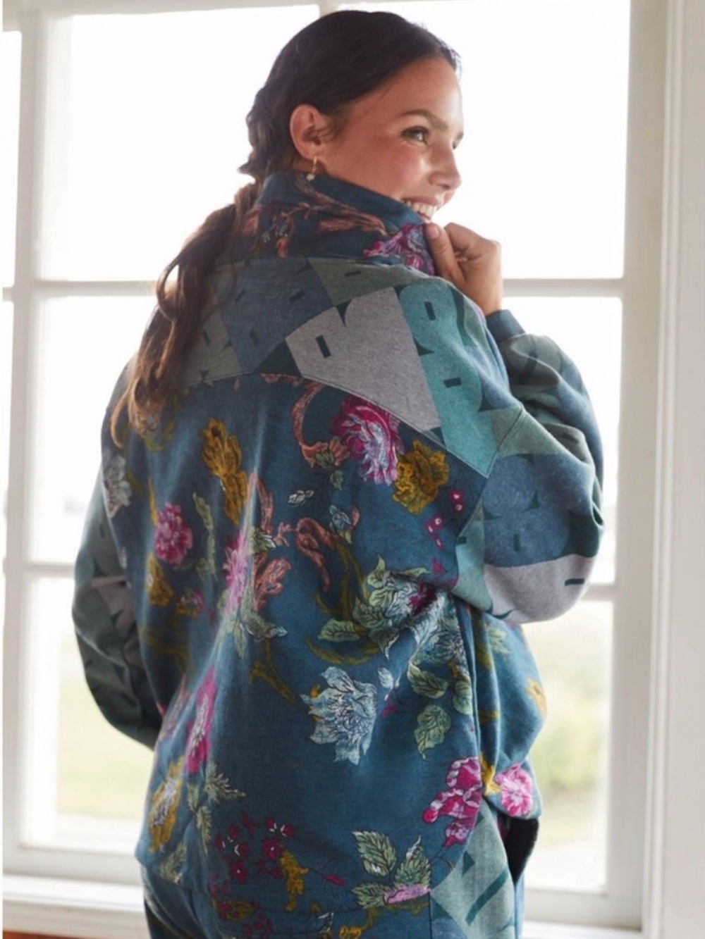Anthropologie Daily Drills Floral Sweatshirt ✨🌸 - Picture 7 of 7